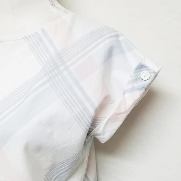 VINTAGE Joni Blair Pastel Pink Blue Checkered Plaid Cropped Top Dress Outfit - Picture 9 of 16